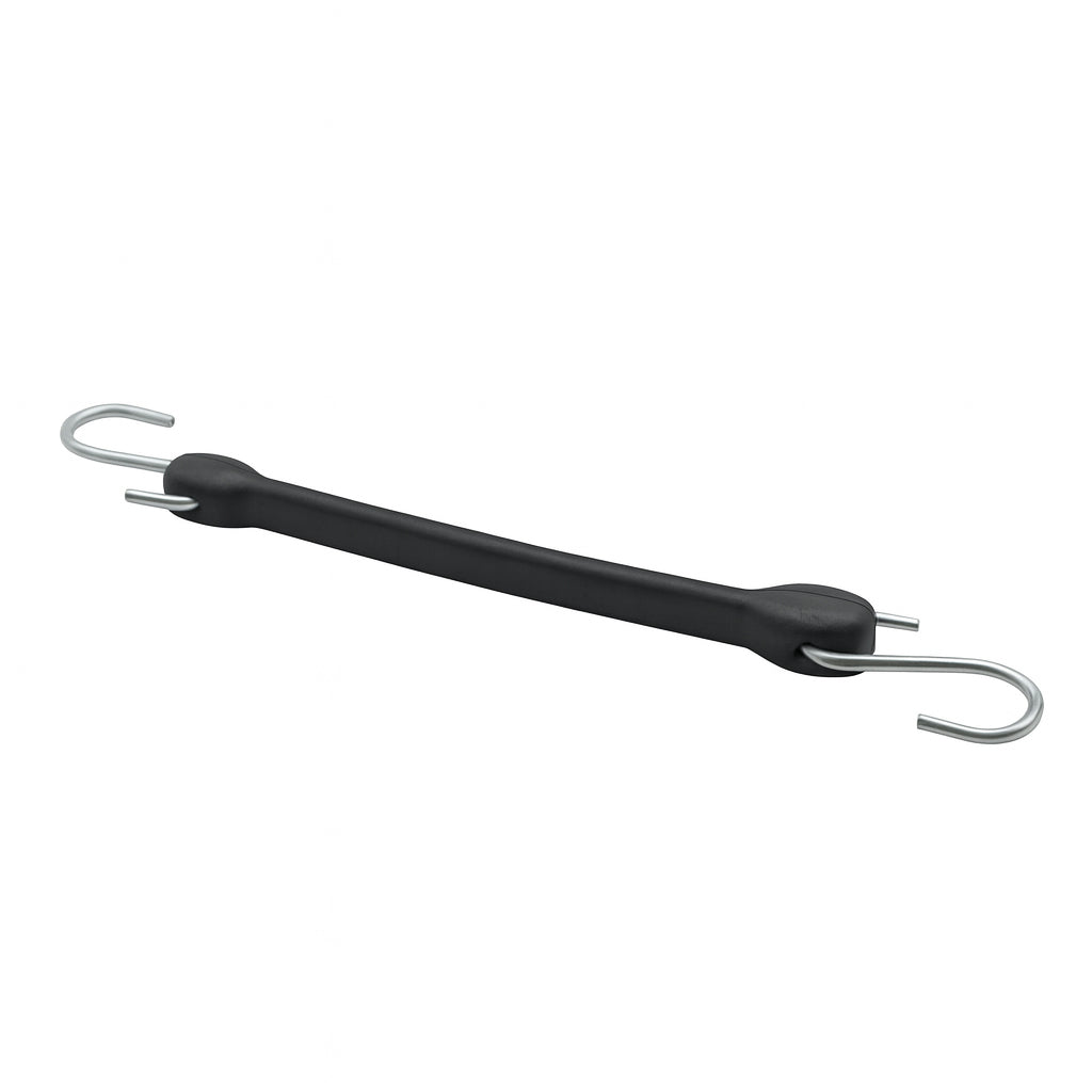 Black Rubber Tarp Straps with S-Hooks | 10