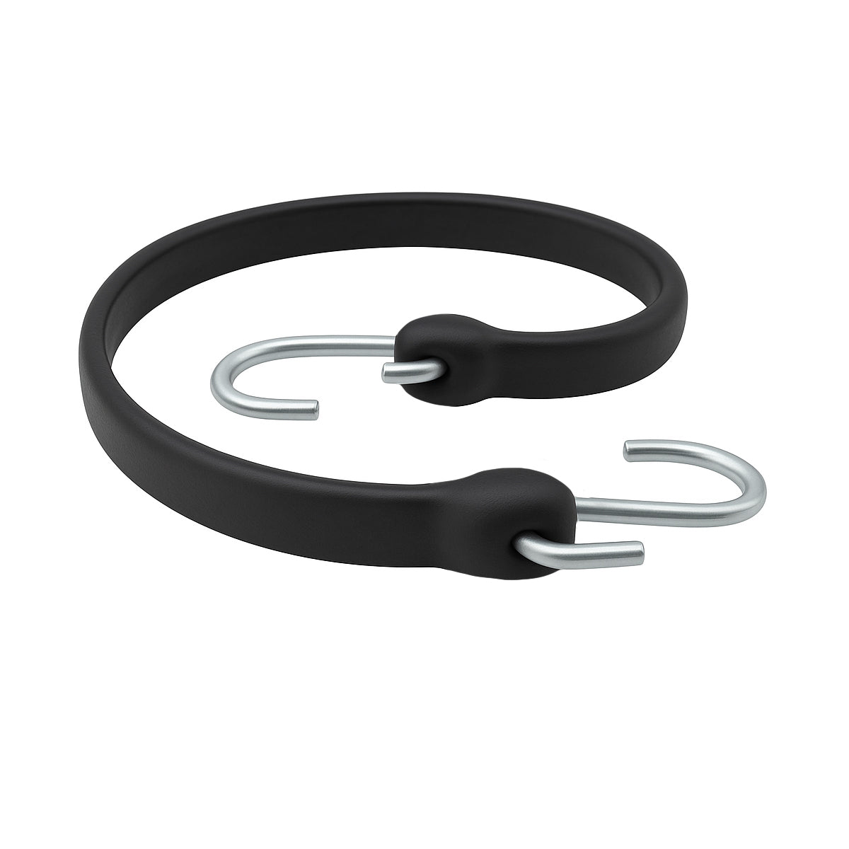 Black Rubber Tarp Straps with S-Hooks | 10