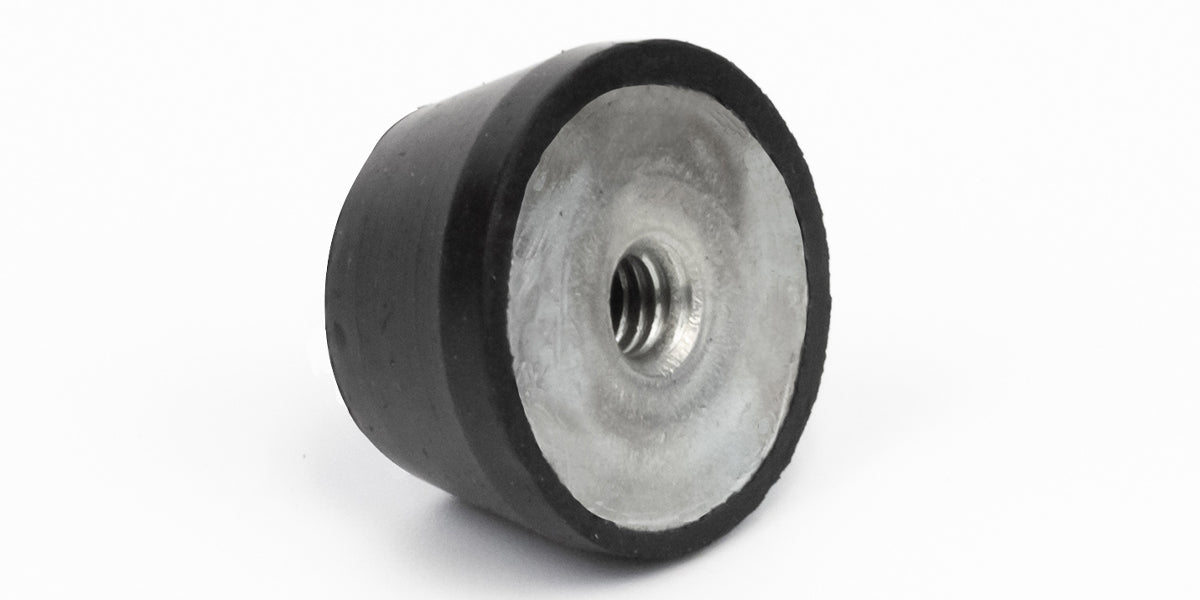 Rubber Isolation Feet Tapered Screw On | Female Large End Only